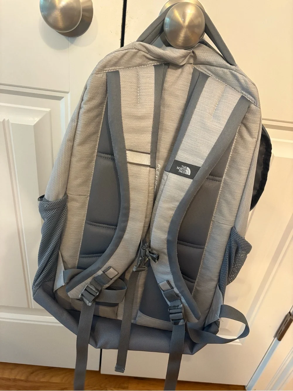 The North Face Jester Gray Everyday Backpack with Bungee Front